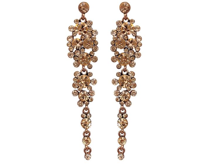 Earrings with Czech crystals