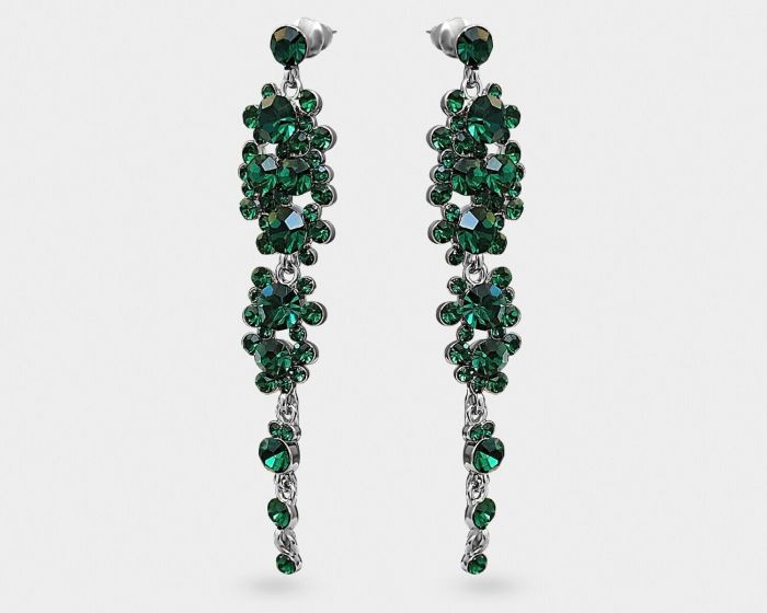 Earrings with Czech crystals