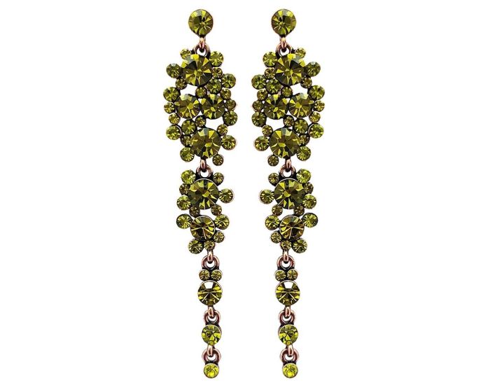 Earrings with Czech crystals