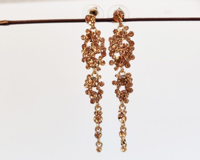 Earrings with Czech crystals