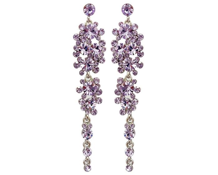 Earrings with Czech crystals