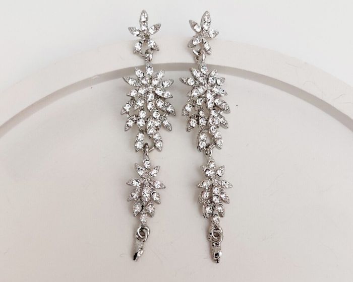 Earrings with Czech crystals