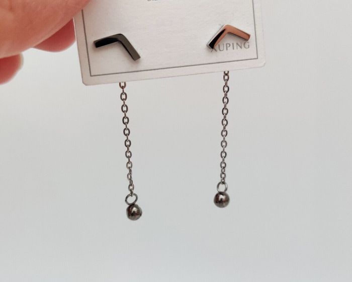 Steel earrings