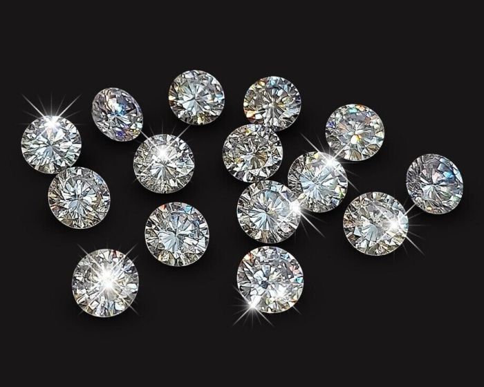 Cubic zirconia 15 pieces