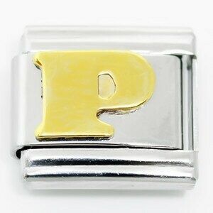 Link for stackable bracelets (Letter P)