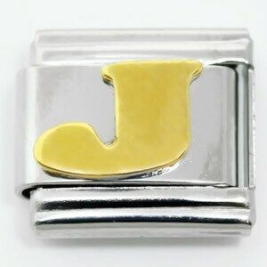 Link for stackable bracelets (Letter J)