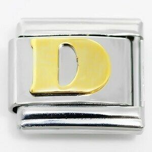 Link for stackable bracelets (Letter D)