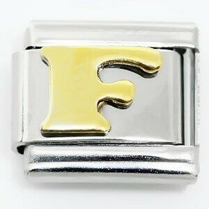 Link for stackable bracelets (Letter F)