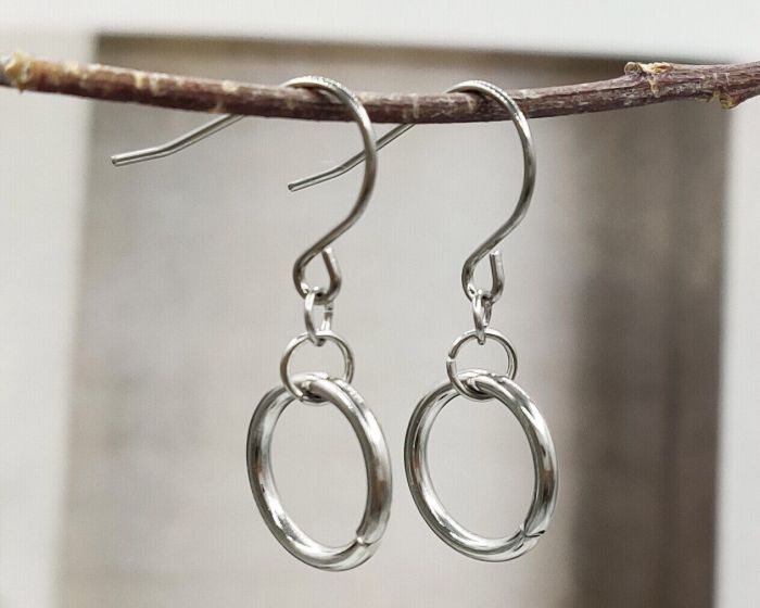 Steel earrings