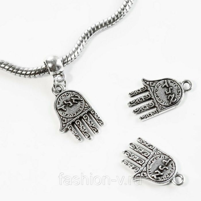 Pendant Hand, silver (without bail) X 498