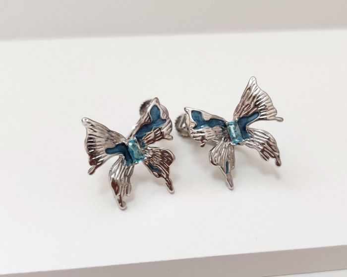 Butterfly Clip Earrings