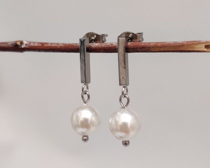 Steel earrings