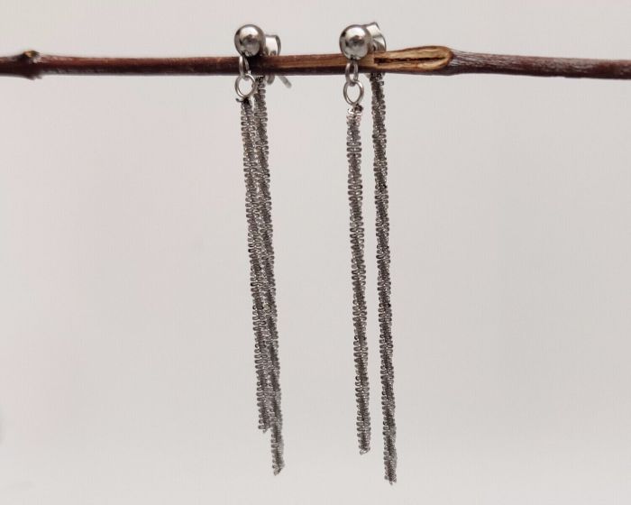 Steel earrings