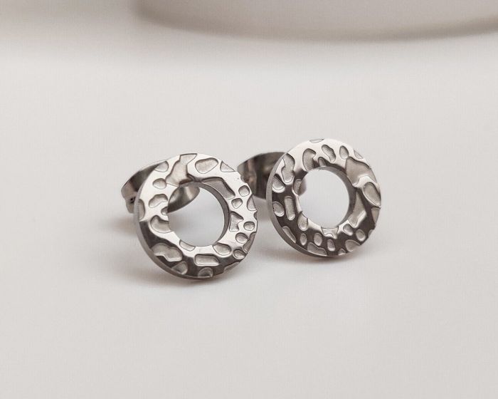 Steel earrings