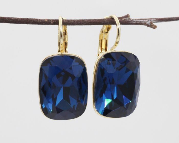 Earrings with Czech crystals