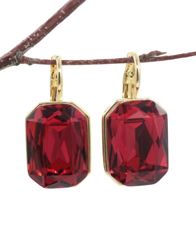 Earrings with Czech crystals