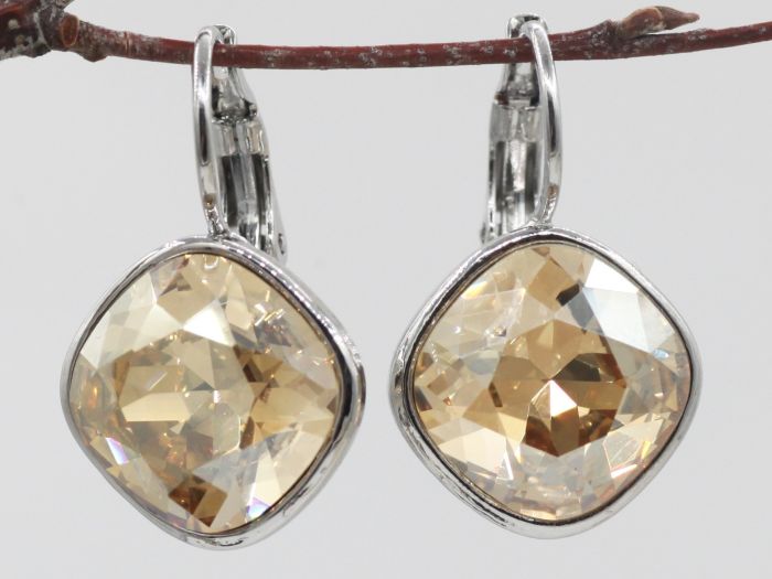 Earrings with Czech crystals