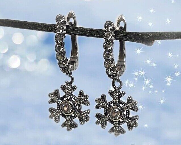 Earrings "Snezhka"